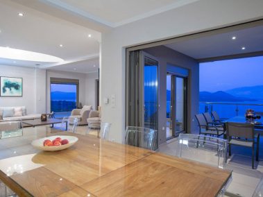 Villa Lilaea Kitchen Diningtable Seaview Lefkada Greece Vip Privatechef